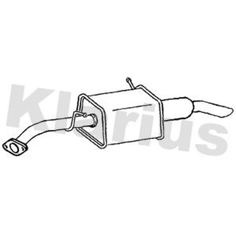 Klarius Box With Tail Pipe Rear fits Toyota Yaris Cross 2020 on 1.5