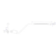 Juratek Brake Hydraulic Hose Line Rear fits Hyundai IX20 2010-2019 1.4 1.6