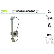 Valeo Electric Window Regulator Lifter Right Rear 850905