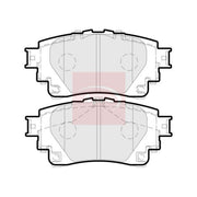 Apec Rear Brake Pad Set fits Lexus Nx II 2021 on