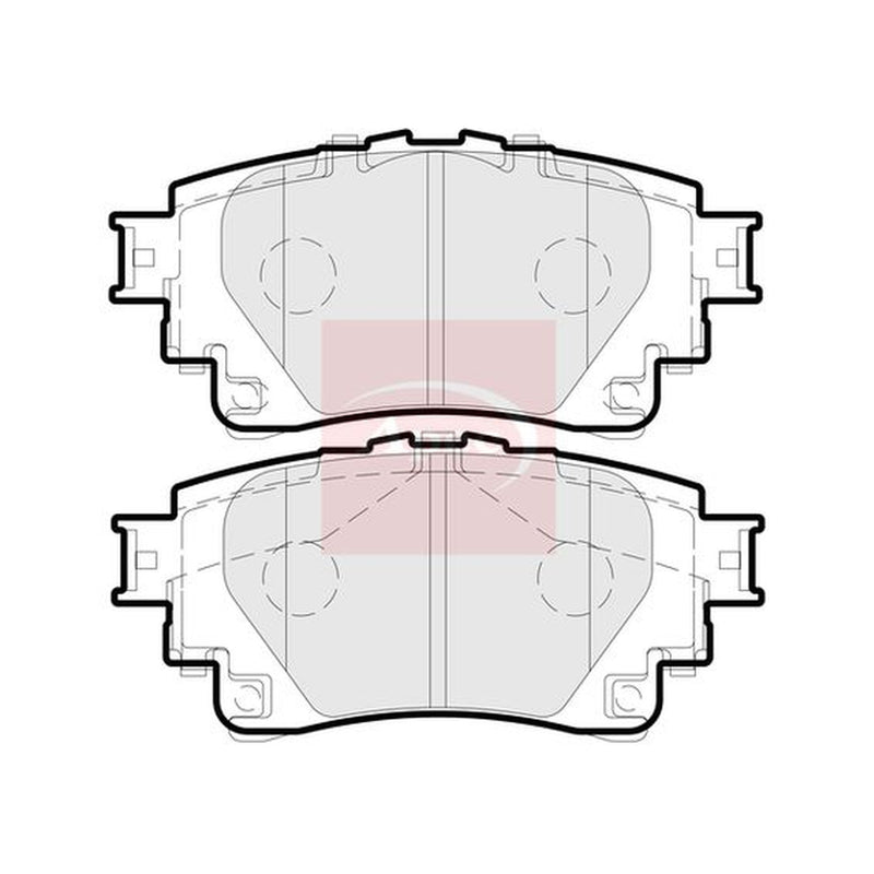 Apec Rear Brake Pad Set fits Lexus Nx II 2021 on