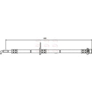 Apec Brake Hydraulic Hose Line Front Left fits Toyota Avensis 2003-2008