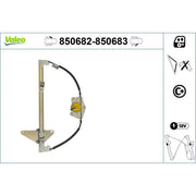 Valeo Electric Window Regulator Lifter Left Front 850682
