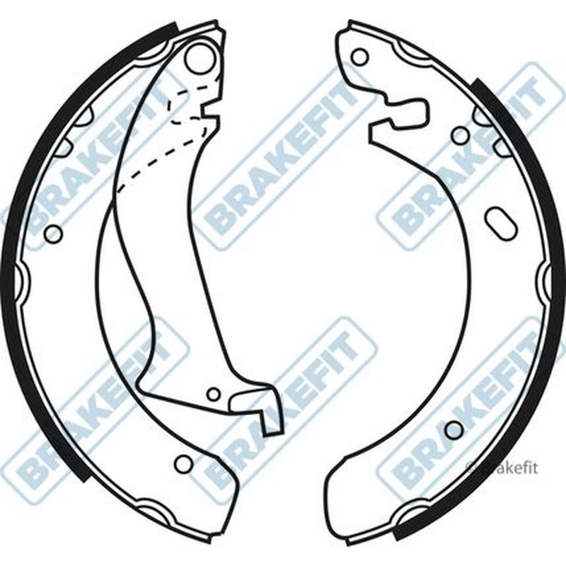 Apec Brake Shoe Set Axle Kit fits Land Rover Freelander I 1998-2000 1.8 2.0