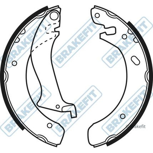 Apec Brake Shoe Set Axle Kit fits Land Rover Freelander I 1998-2000 1.8 2.0