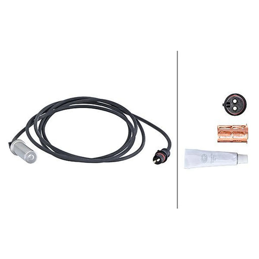 Hella ABS Wheel Speed Sensor Rear fits Iveco Stralis I 2002-2013