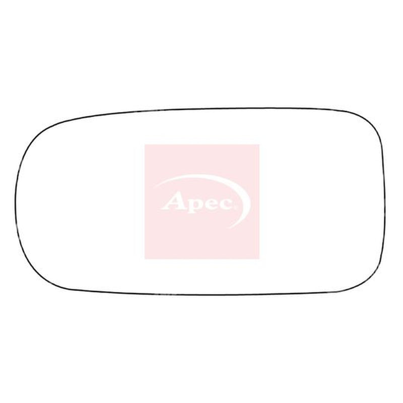 Apec Exterior Wing Mirror Glass Left fits Daimler Daimler Xj 1997-2003 4.0