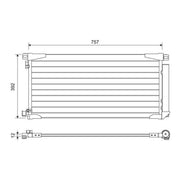 Valeo Air Conditioning Condenser 822607