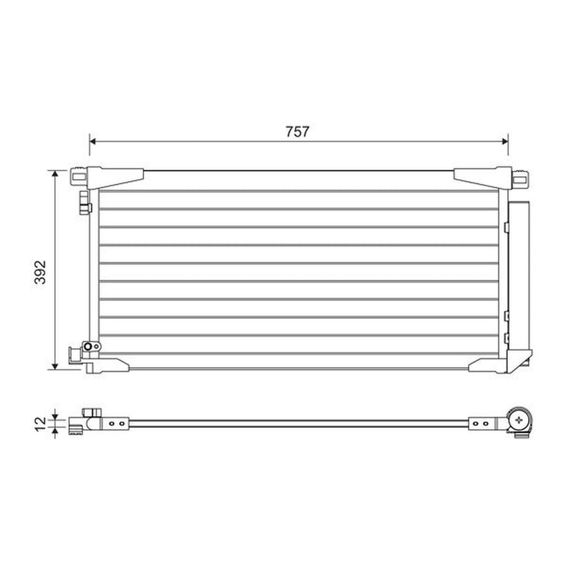 Valeo Air Conditioning Condenser 822607