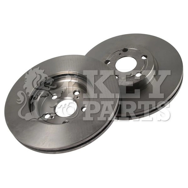 Key Parts Front Brake Discs & Pads fits Toyota Avensis 2003-2008 1.6 1.8 2.0