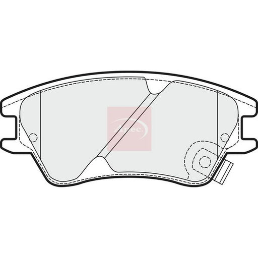 Apec Front Brake Pad Set fits Hyundai Amica / Atoz 1998-2000 1.0