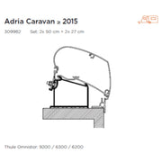 Thule ADRIA C/VAN 2015 ROOF ADAPTER - 309982