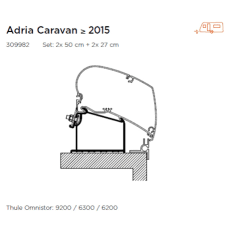 Thule ADRIA C/VAN 2015 ROOF ADAPTER - 309982