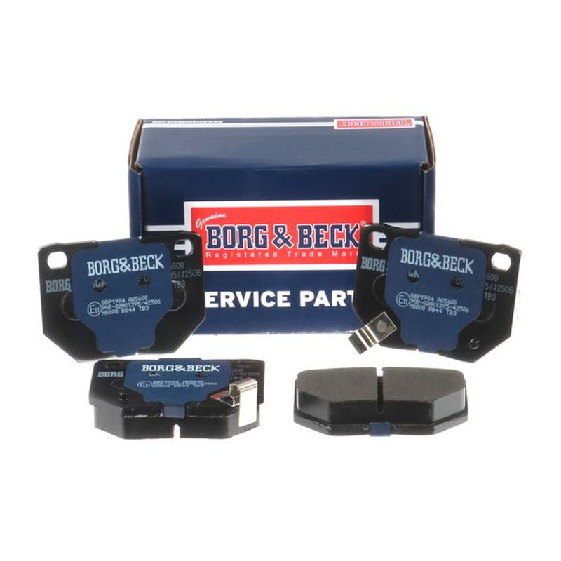 Borg & Beck Rear Brake Vented Discs & Pads fits Subaru Impreza 2000-2008 2.0 2.5