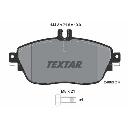 Textar Front Brake Pad Set 2486901