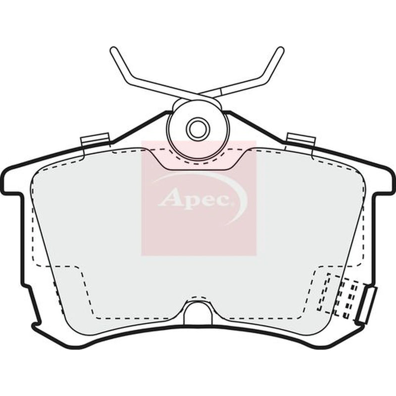 Apec Rear Brake Pad Set PAD1046