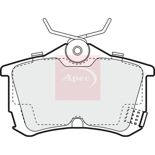 Apec Rear Brake Solid Discs & Pads fits Honda Accord VII 2003-2008 2.0 2.2 2.4