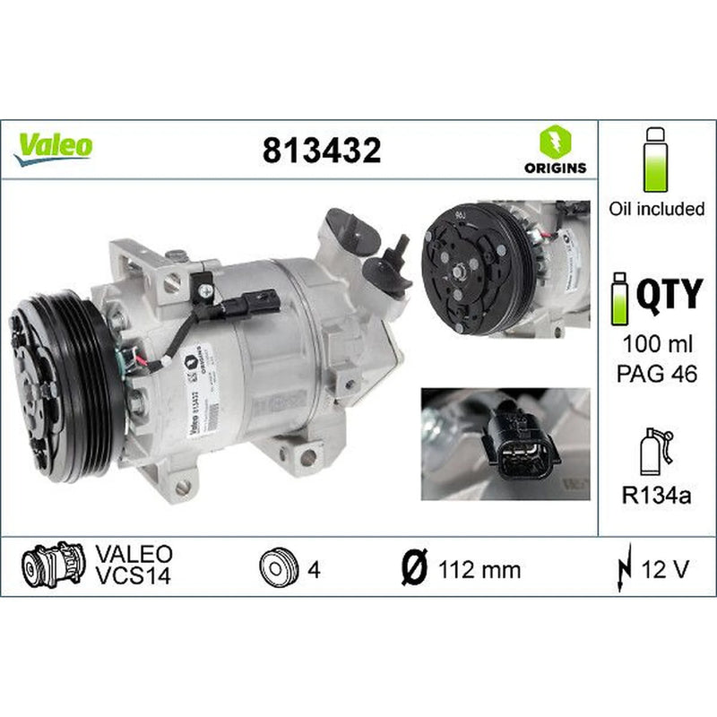 Valeo Air Conditioning Compressor 813432