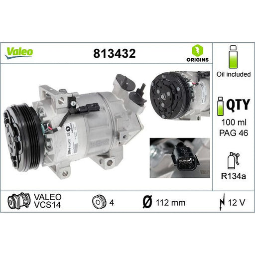 Valeo Air Conditioning Compressor 813432