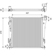 Valeo Engine Radiator 701365