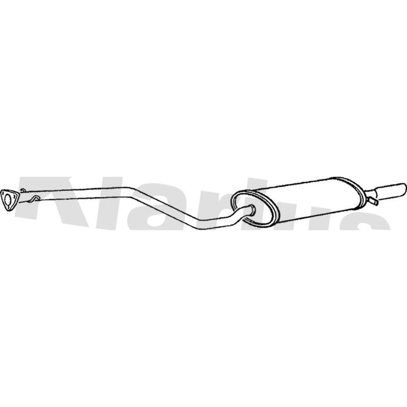 Klarius Box With Tail Pipe Rear fits Porsche 924 1985-1988 2.5