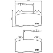 Mintex Front Brake Discs & Pads fits Peugeot 406 1997-2004 2.2 3.0