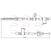 Apec Handbrake Cable Left Rear fits Kia Cee'D 2006-2012 1.4 1.6 2.0