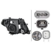 Hella Headlight Headlamp H4 Left fits Nissan Navara NP300 2005-2007 2.5