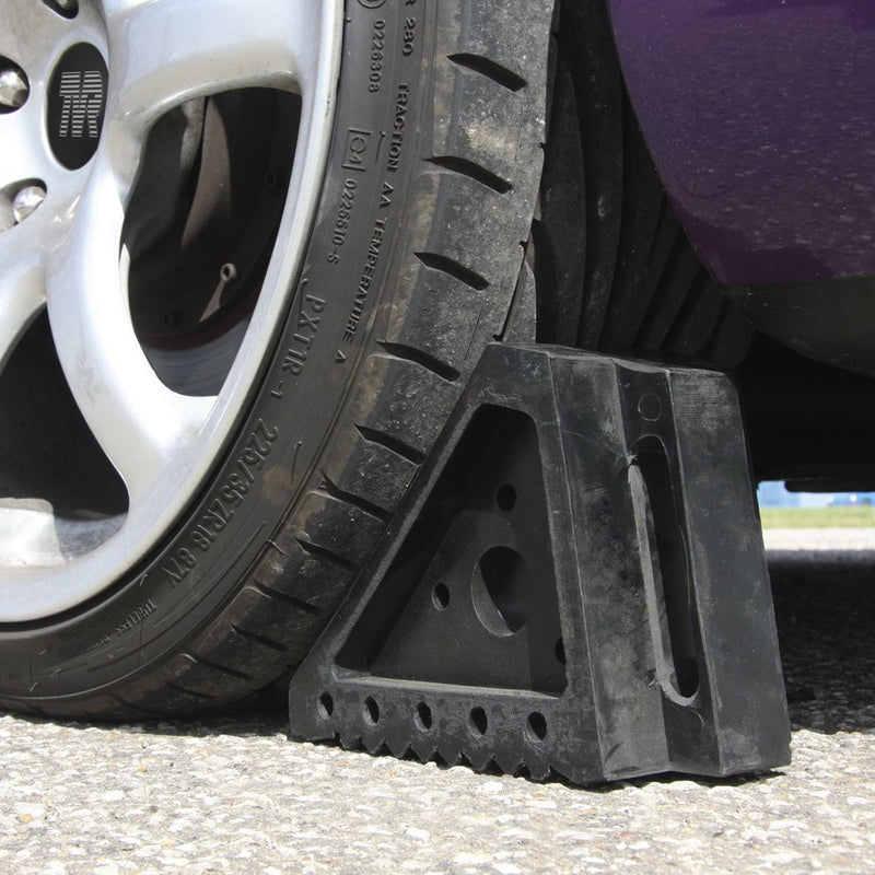 Sealey Rubber Wheel Chocks 1.8kg - Pair WC01 Sealey  - Dynamic Drive