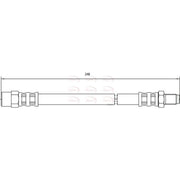 Apec Brake Hydraulic Hose Line Rear HOS4040