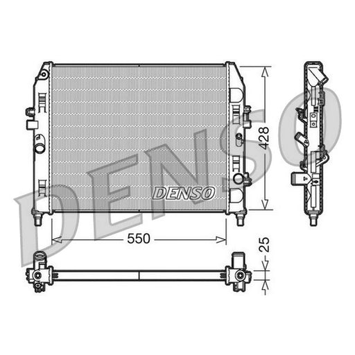 Denso Engine Radiator fits Mazda MX-5 2005-2016 1.8 2.0