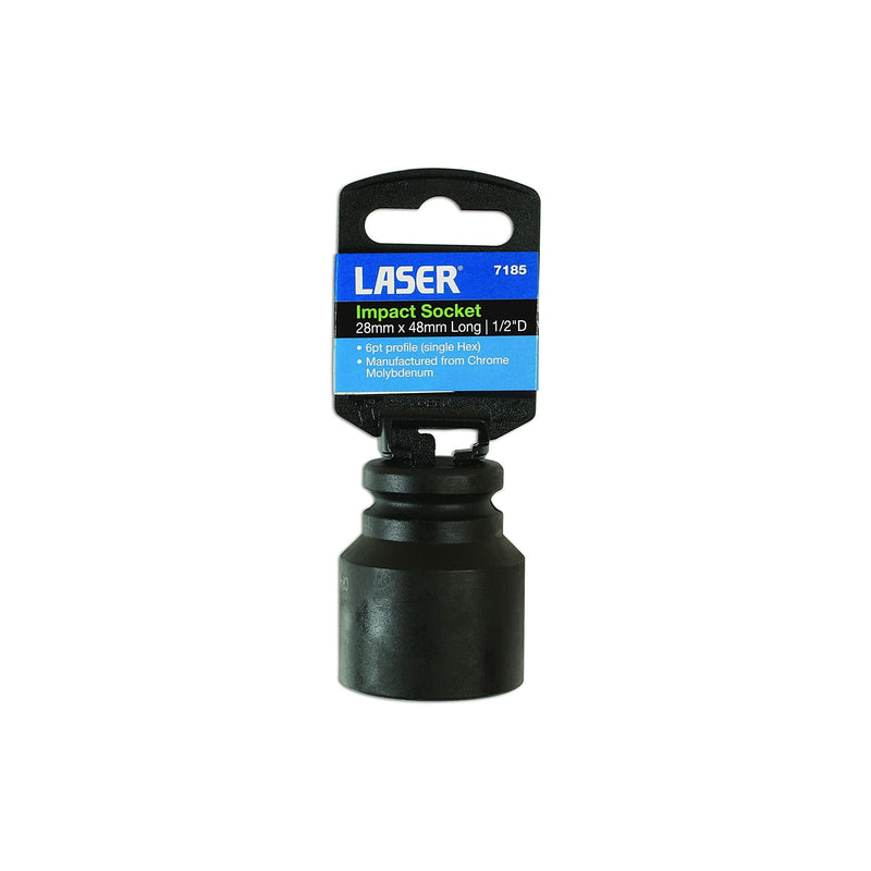 Laser Impact Socket 1/2"D 28mm 7185 Laser - Dynamic Drive