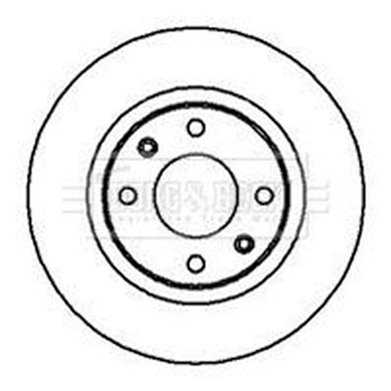 Borg & Beck Front Brake Discs & Pads fits Citroën C4 II 2009-2018 1.2 1.4 1.6