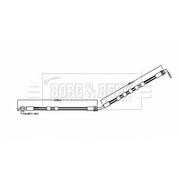 Borg & Beck Brake Hydraulic Hose Line Front Left BBH8854