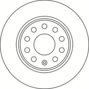 Abtex 2 x Solid Rear Brake Discs BD2101S-x2