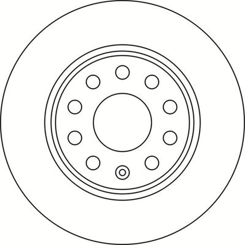 Abtex 2 x Solid Rear Brake Discs BD2101S-x2