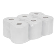 Sealey Paper Roll White 2-Ply Embossed 150m Pack of 6 WHT150 Sealey - Dynamic Drive