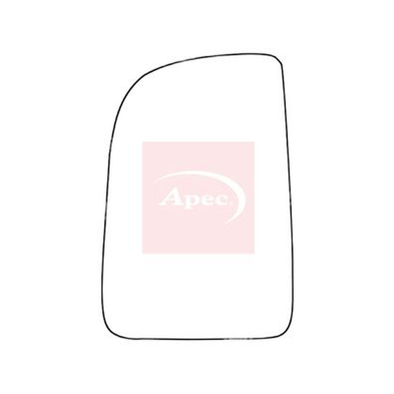 Apec Exterior Wing Mirror Glass Left fits Mercedes-Benz Sprinter 3,5-T 2018-2025
