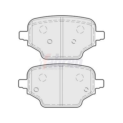 Fahren Rear Brake Pad Set FBP4018