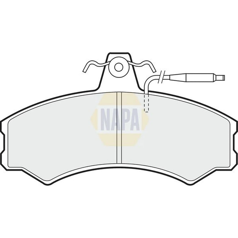 NAPA Front Brake Pad Set fits Fiat Ducato 1982-1994 1.8 1.9 2.0 2.4 2.5