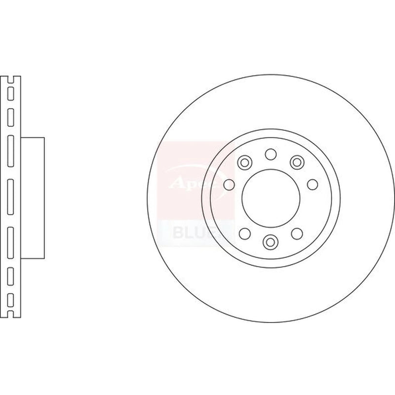 Apec 2 x Front Brake Discs SDK6939-x2
