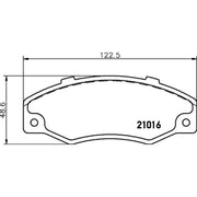 Mintex Front Brake Pad Set fits Renault 21 1986-1994 2.0 2.1 2.2