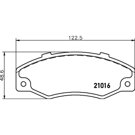 Mintex Front Brake Pad Set fits Renault 21 1986-1994 2.0 2.1 2.2