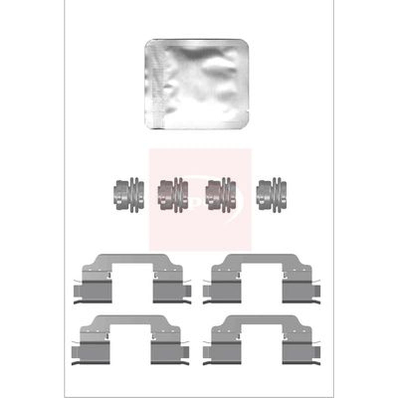 Apec Brake Pad Accessory Fitting Kit Front fits Ford Ka+ III 2016-2020 1.2 1.5