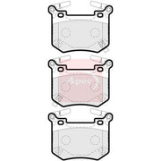 Apec Rear Brake Pad Set fits Genesis G70 2021 on 2.0 2.2