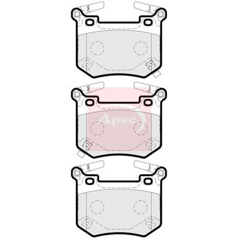 Apec Rear Brake Pad Set fits Genesis G70 2021 on 2.0 2.2