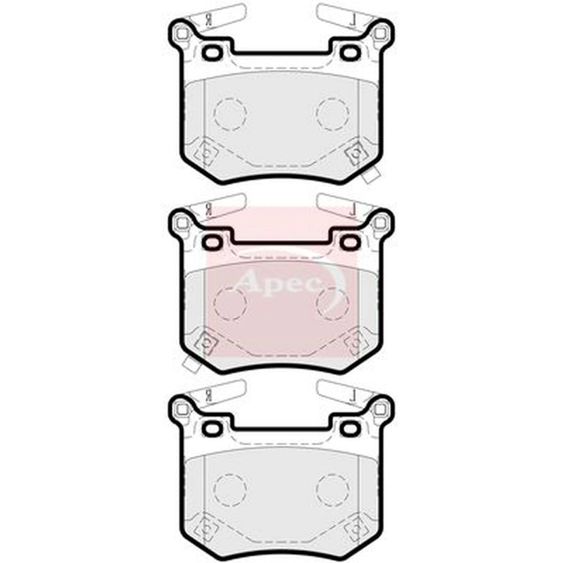 Apec Rear Brake Pad Set PAD2261