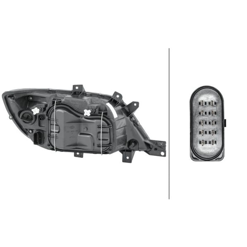 Hella Headlight Headlamp W21/5W Left fits Mercedes-Benz Sprinter Classic 3,5-T