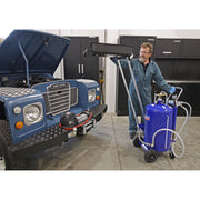 Sealey Cantilever Air Discharge Mobile Oil Drainer with Probes 80L AK462DX Sealey - Dynamic Drive