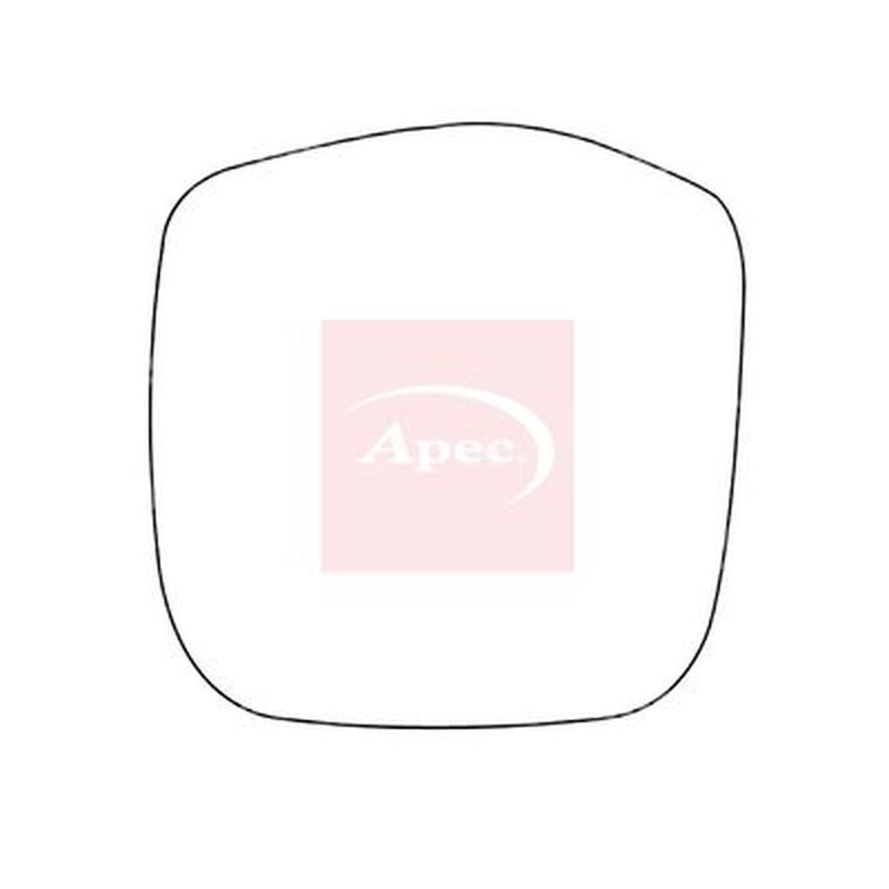 Apec Exterior Wing Mirror Glass Left fits Toyota Hiace IV 1995-2005 2.4 2.7